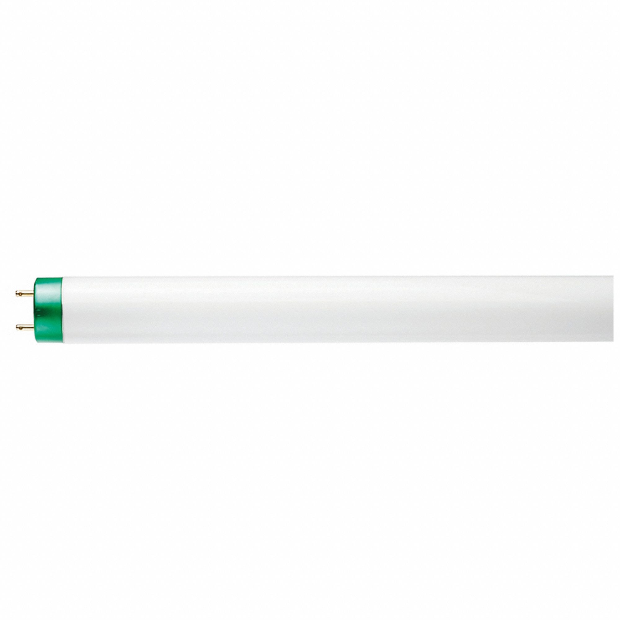 Linear Fluorescent Bulb: 4 ft Nominal Lg, T8, 25 W Watt, 3500K, 2, 400 lm Light Output, Glass