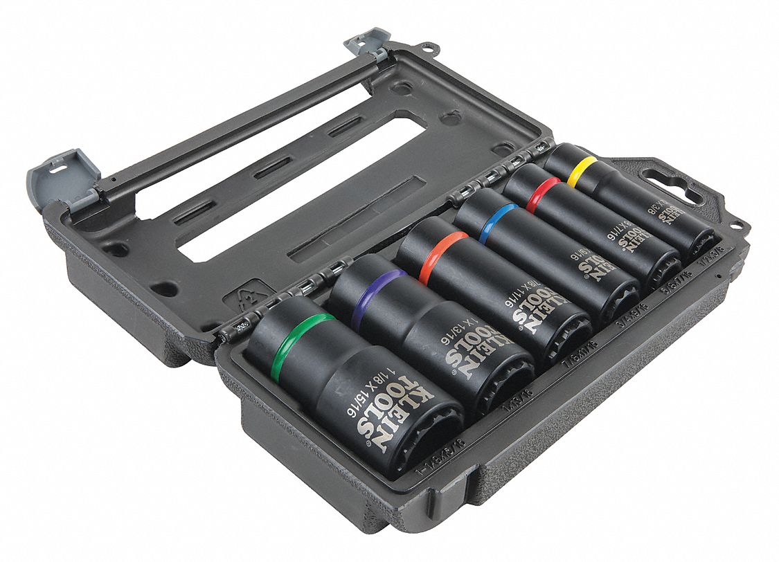 Impact Socket Set, 6-Piece 2-In-1