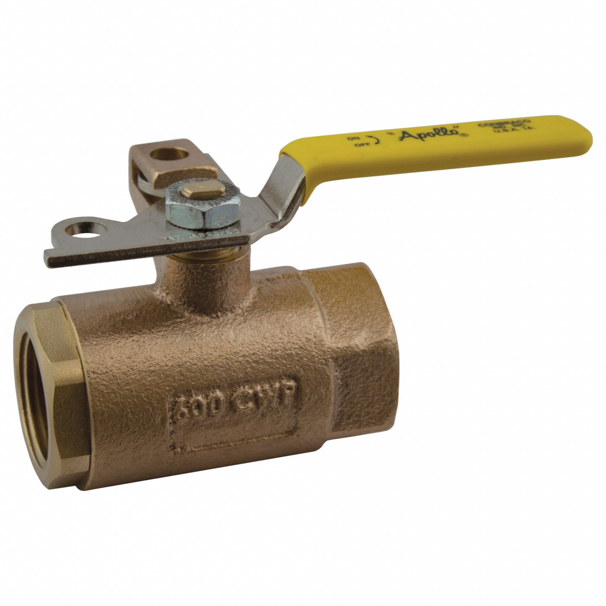 MANUAL 2-WAY BALL VALVE,NPT,BRONZE