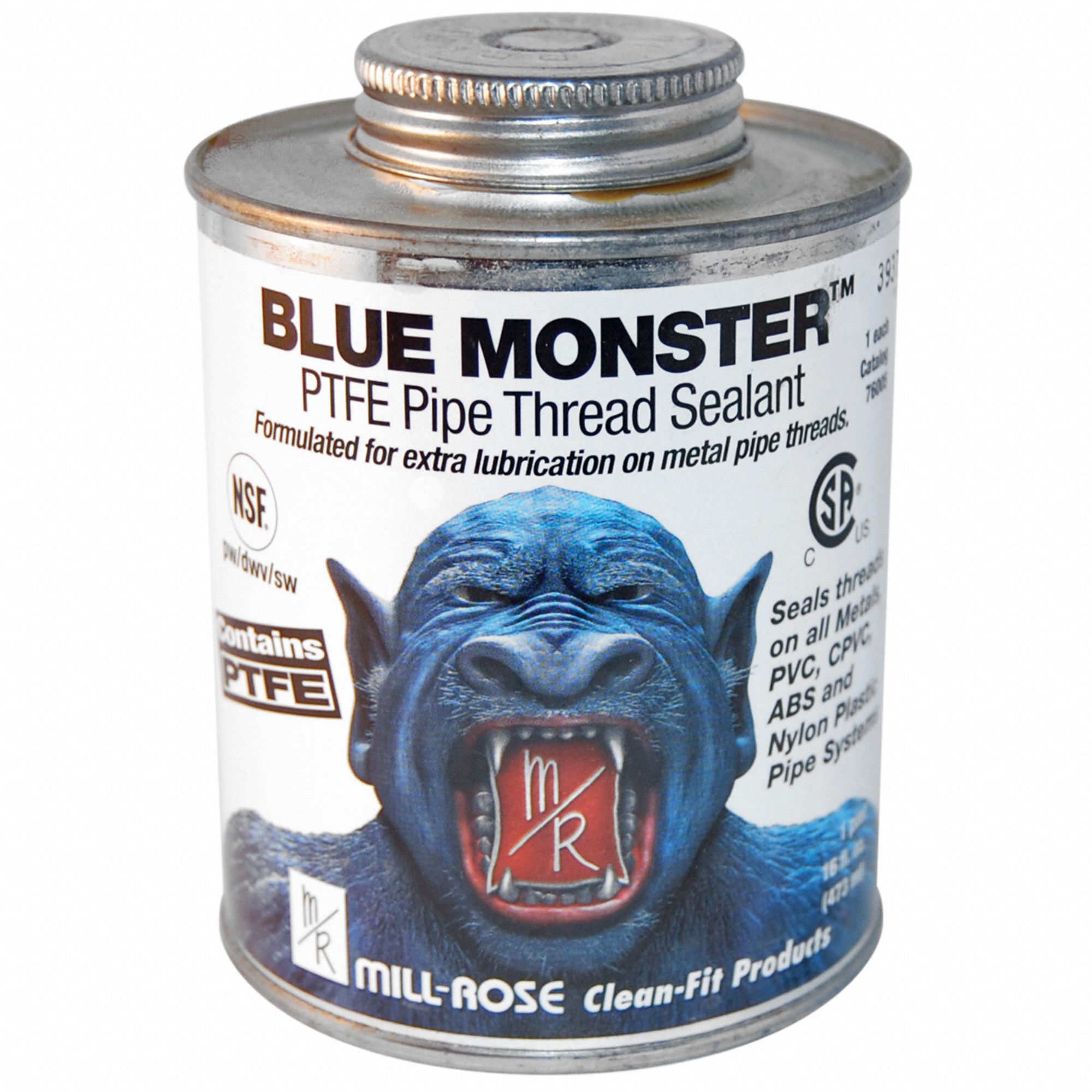 BLUE MONSTER, Low VOC, 16 fl oz, Pipe Thread Sealant 800K1376005