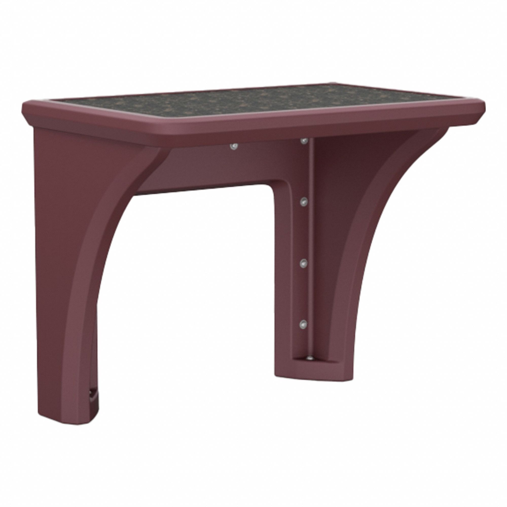 Wall-Mount Desk: Burgundy, 29 in Overall Ht, 36 in Overall Wd, 24 in Overall Dp, Wall Mount