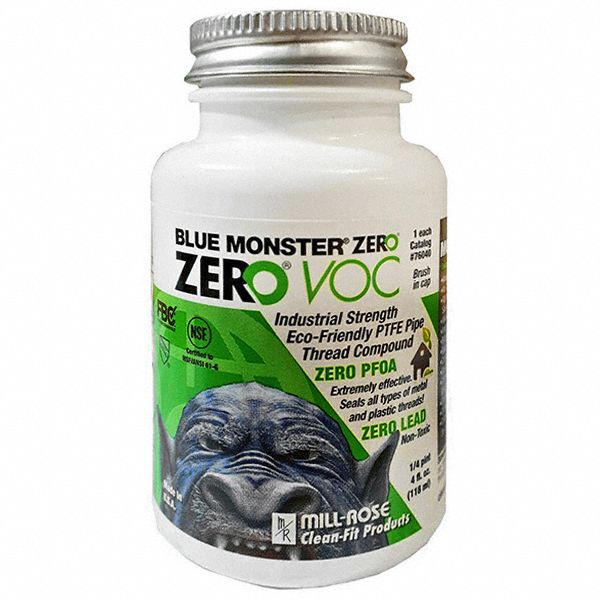 BLUE MONSTER, Zero VOC, 16 fl oz, Pipe Thread Sealant 800K1176044