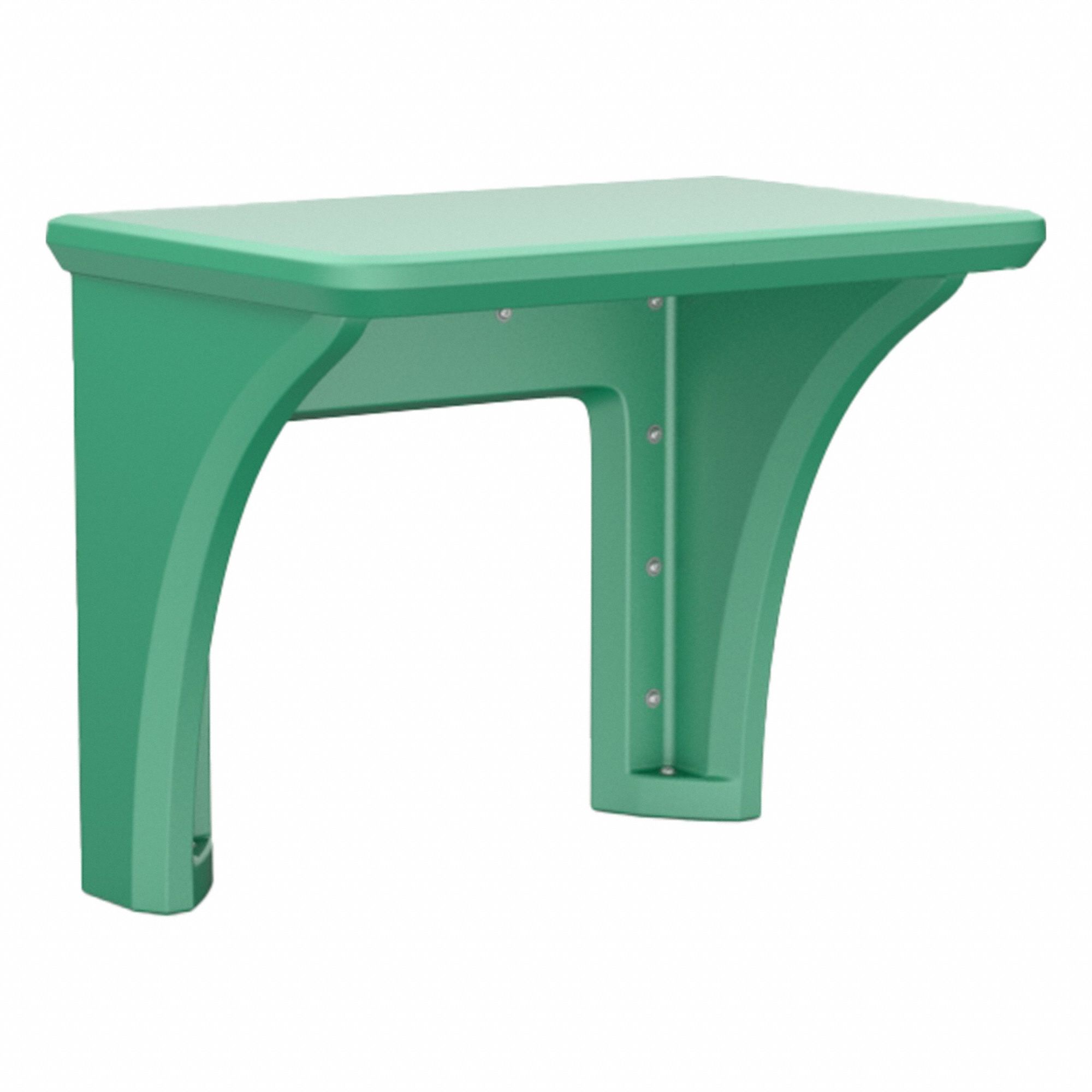 Wall-Mount Desk: Green, 29 in Overall Ht, 36 in Overall Wd, 24 in Overall Dp, Wall Mount