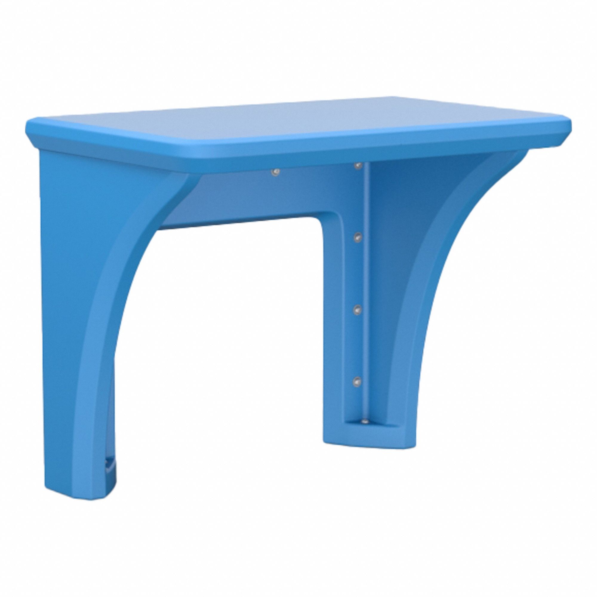 Wall-Mount Desk: Slate Blue, 29 in Overall Ht, 36 in Overall Wd, 24 in Overall Dp, ISO 22196