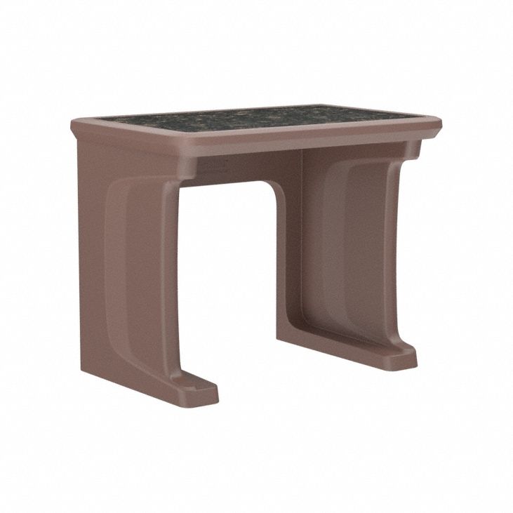 Freestanding Desk: Brown, 29 in Overall Ht, 36 in Overall Wd, 24 in Overall Dp, Floor Mount