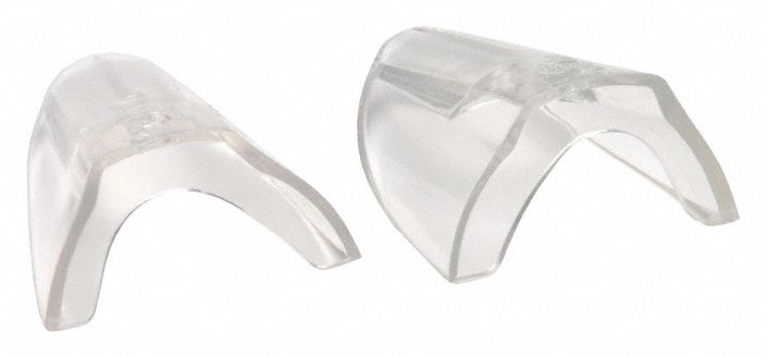 Sideshield: Clear, PVC, Slip-On, 1 PR