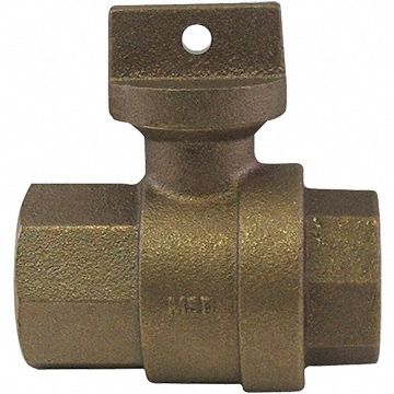 Manual Two-Way Ball Valve: 1 in Pipe Size, FNPT x FNPT, 300 psi Max Op Pressure, Tee
