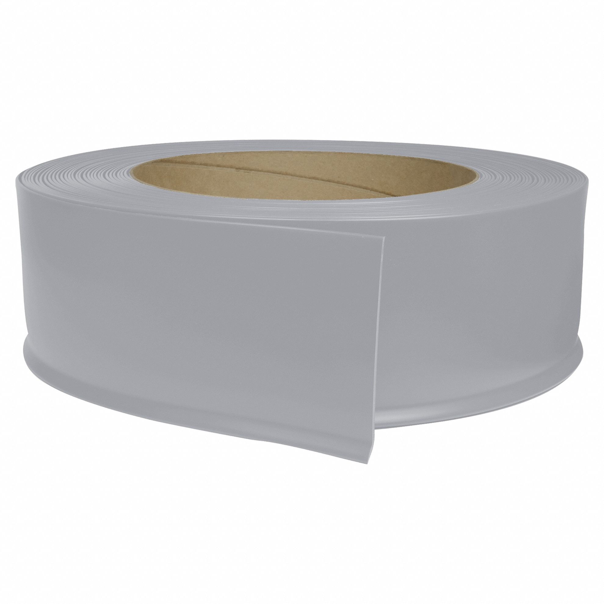 Wall Base Molding: Silver Gray, Thermoplastic, 120 ft Overall Lg, 6 in Overall Ht