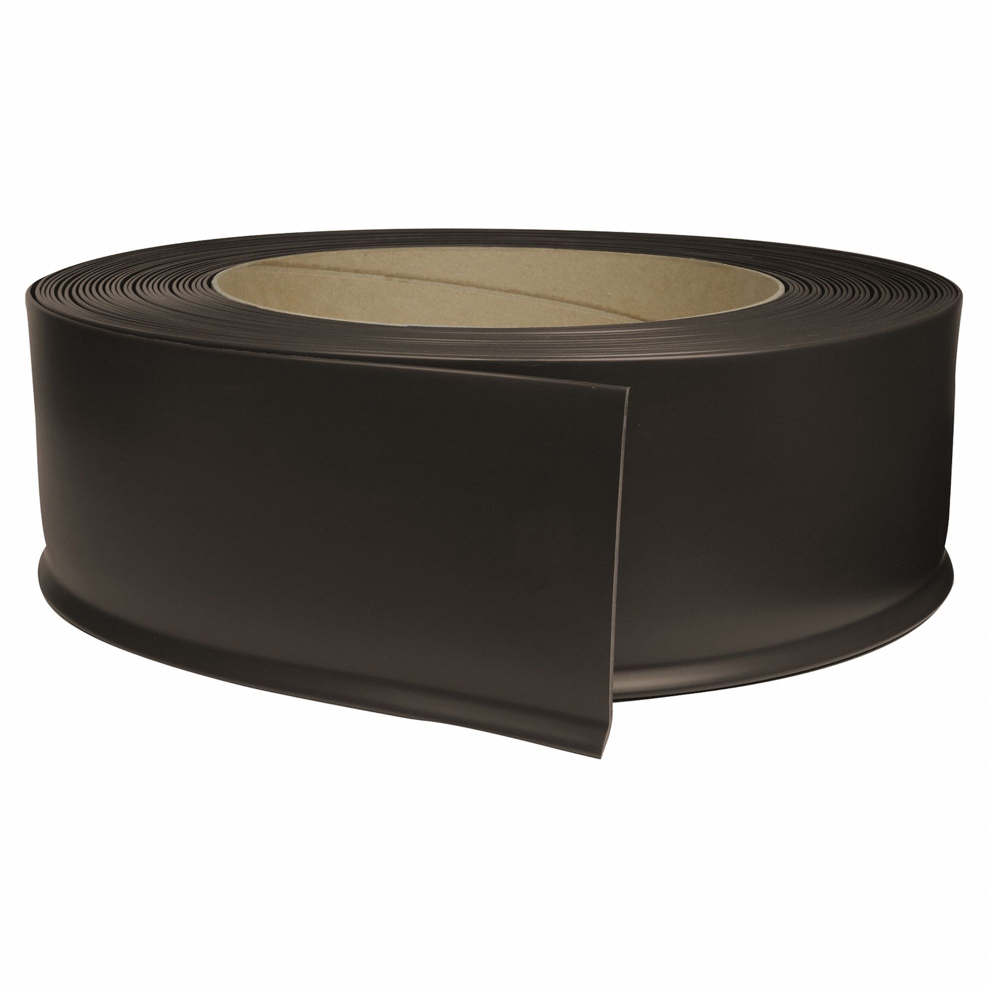 Wall Base Molding: Brown, Thermoplastic, 120 ft Overall Lg, 6 in Overall Ht, Roll