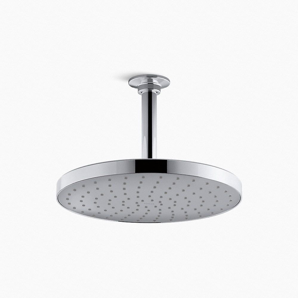 Fixed Showerhead: Awaken, 2.5 gpm Fixed Showerhead Flow Rate, Metal, Polished Chrome Finish