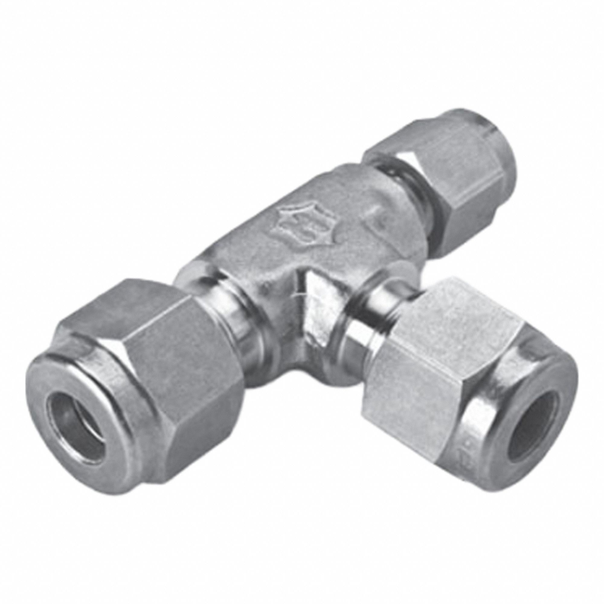 Tee,  SS,  Tube 1/2",  Tube 3/8",  Tube 1/2"