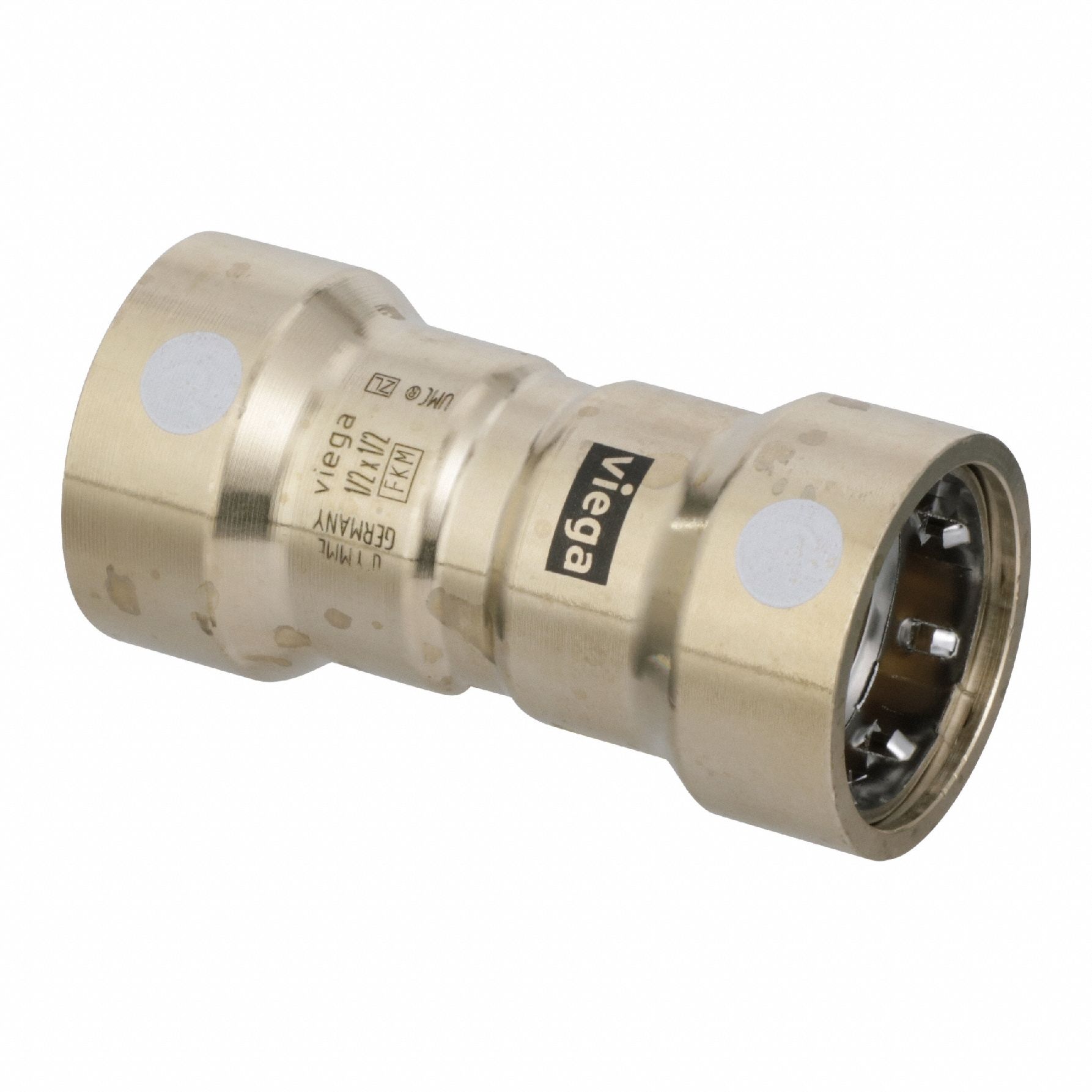 Transition Coupling: Coupling Body, 1/2 in CTS x 1/2 in Pipe size, Bronze