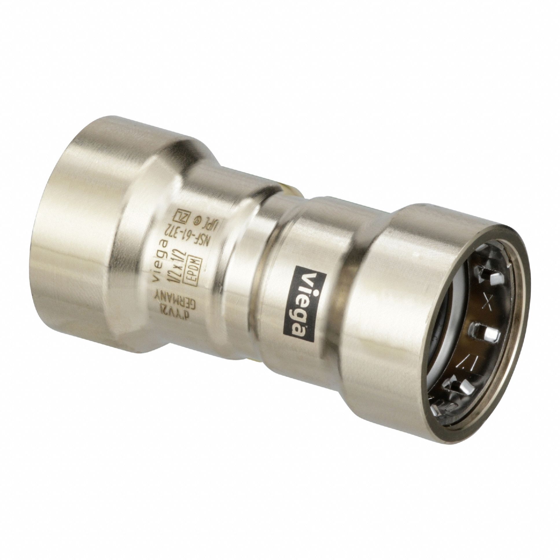 Transition Coupling: Coupling Body, 1/2 in CTS x 1/2 in Pipe size, Bronze