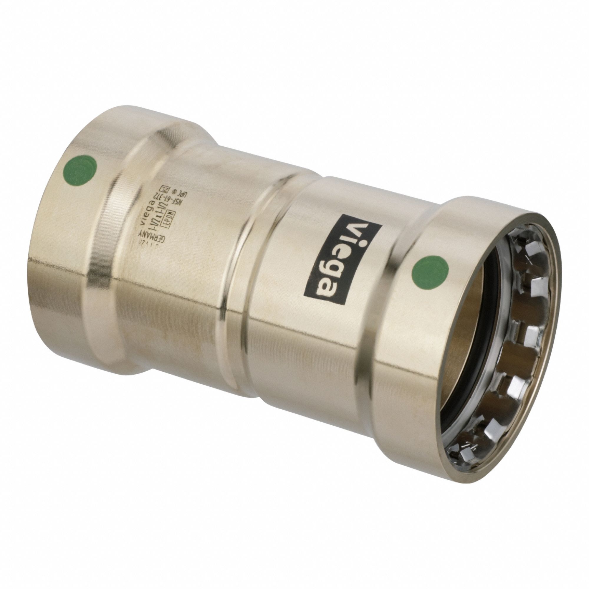 Transition Coupling: Coupling Body, 1 1/2 in CTS x 1 1/2 in Pipe size, Bronze