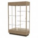 Floor Display Case, Driftwood Oak, 76" H