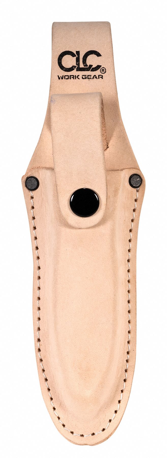Tool Holster: For 2 1/4 in Belt Wd - Max, 1 Pockets, Tan, Leather