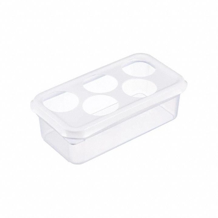 Condiment Organizer: 5 Compartments, 0.4 qt Capacity, White, 7 in Overall Wd, 4 in Overall Ht