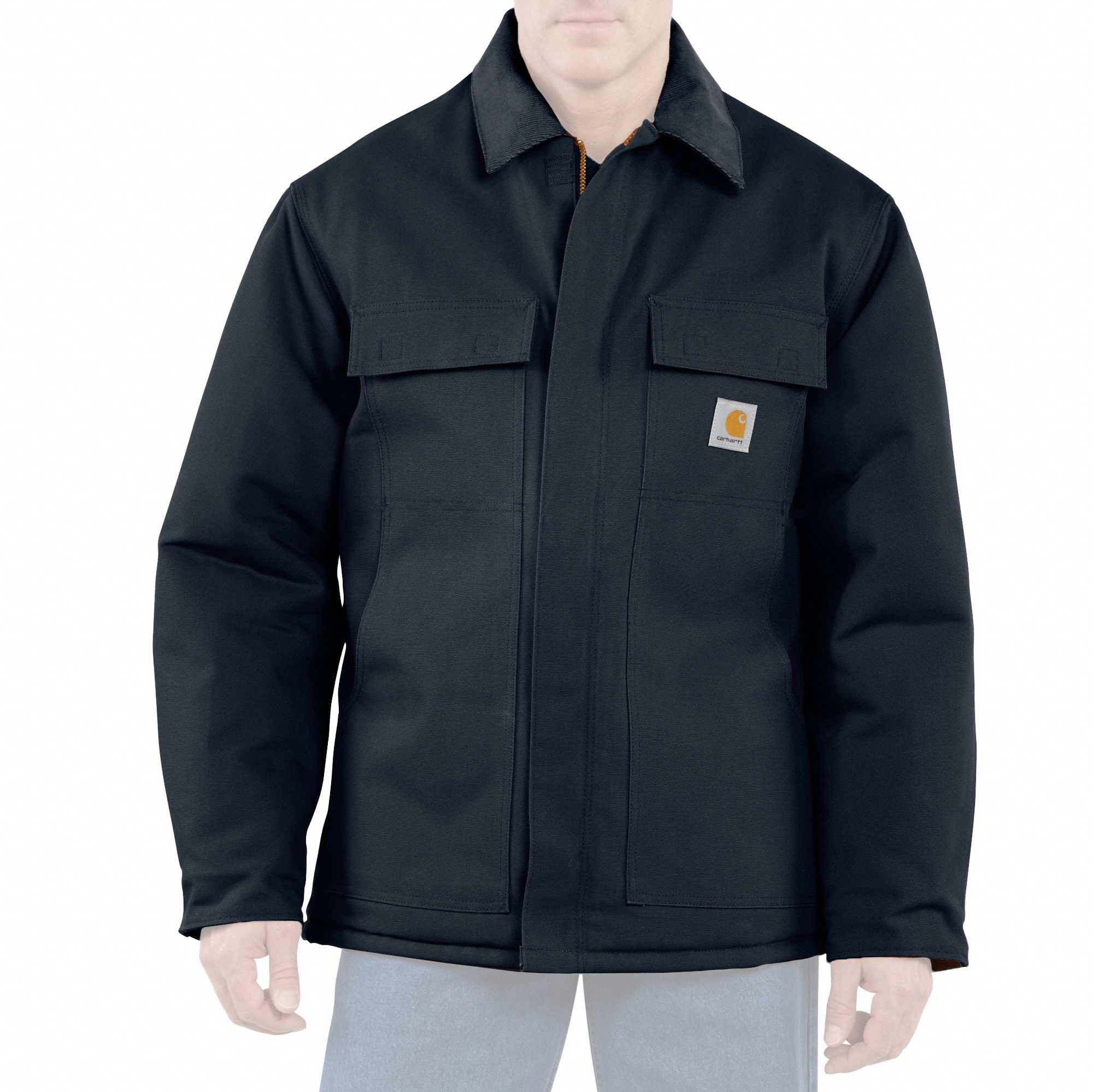 Coat: Coat, Men's, Jacket Garment, 2XL, Navy, Regular, Insulated for Cold Conditions