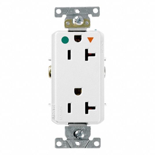 LEVITON, Hospital Grade, Duplex, Isolated Ground Duplex Receptacle ...