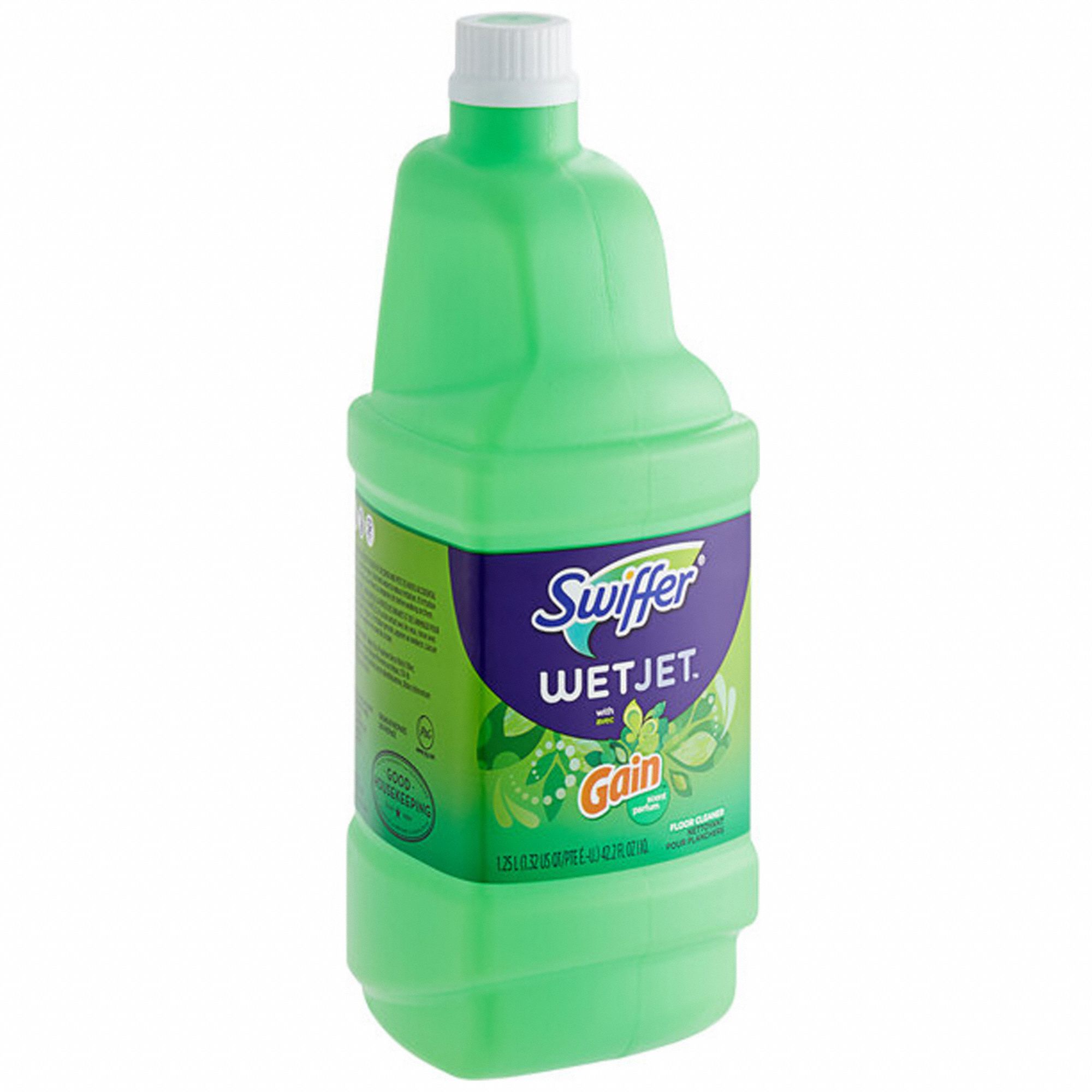 Floor Cleaner: Bottle, 1.25 L Container Size, Ready to Use, Liquid, 4 PK