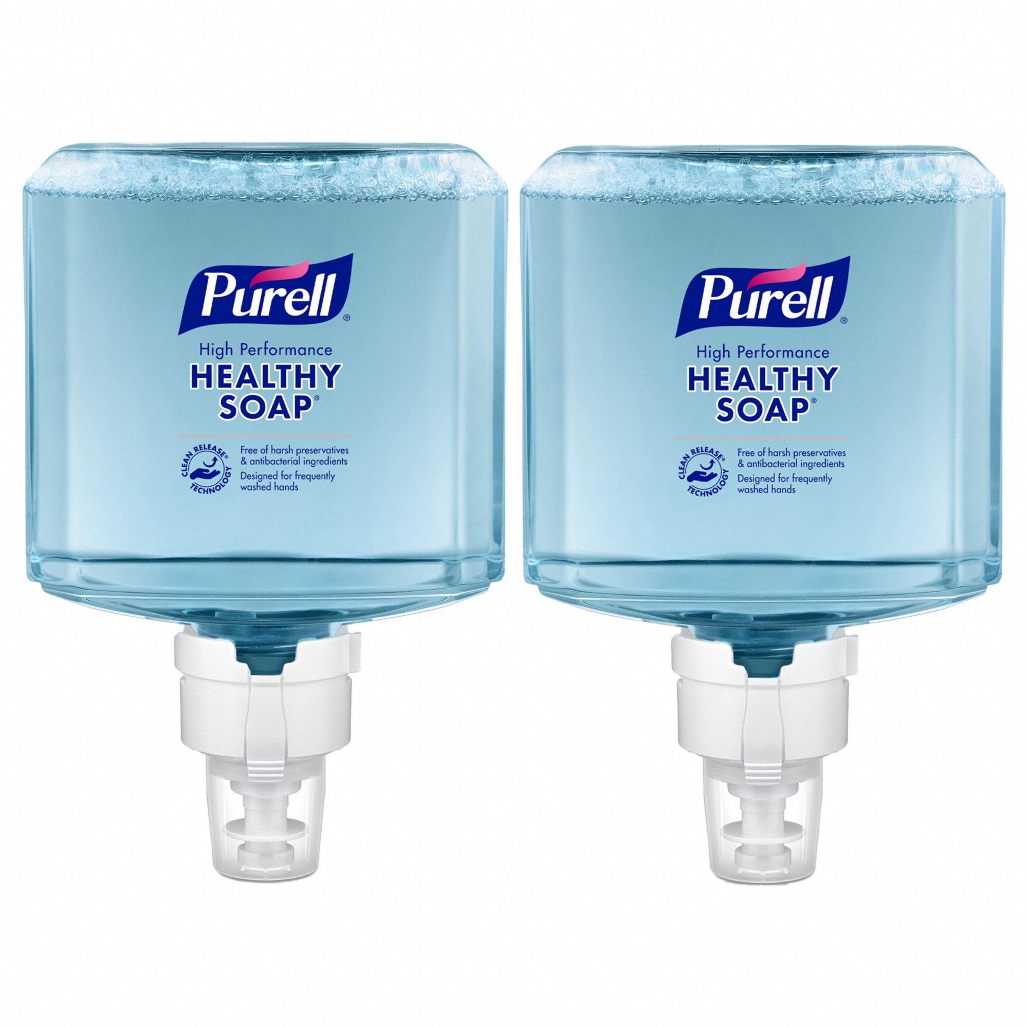 Hand Soap: Series ES8, 1, 200 mL, Foam, Fragrance Free, 2 PK