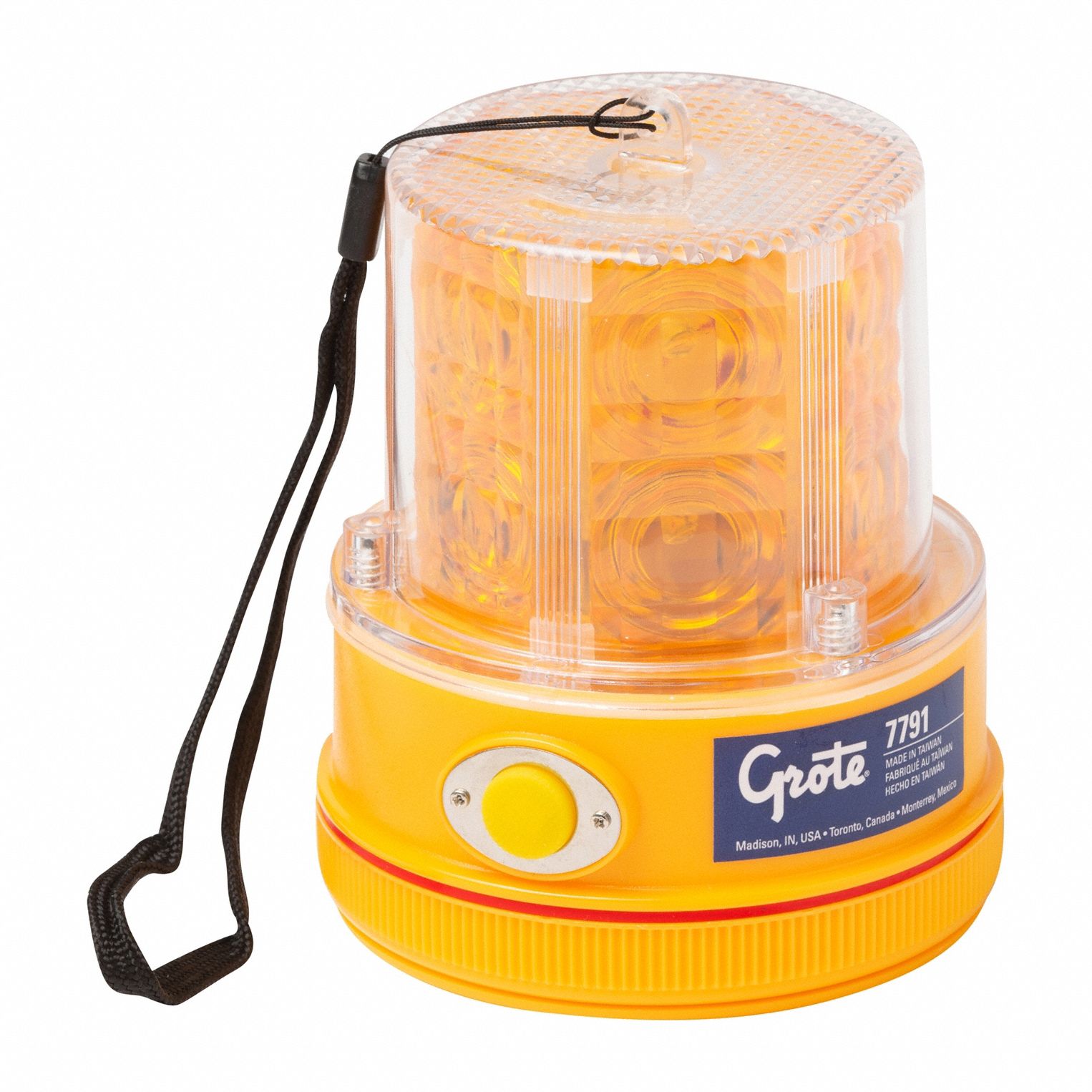 Flashing Beacon: Flashing Beacon, Amber, 4 11/16 in Overall Wd, 4 1/4 in Overall Ht, LED
