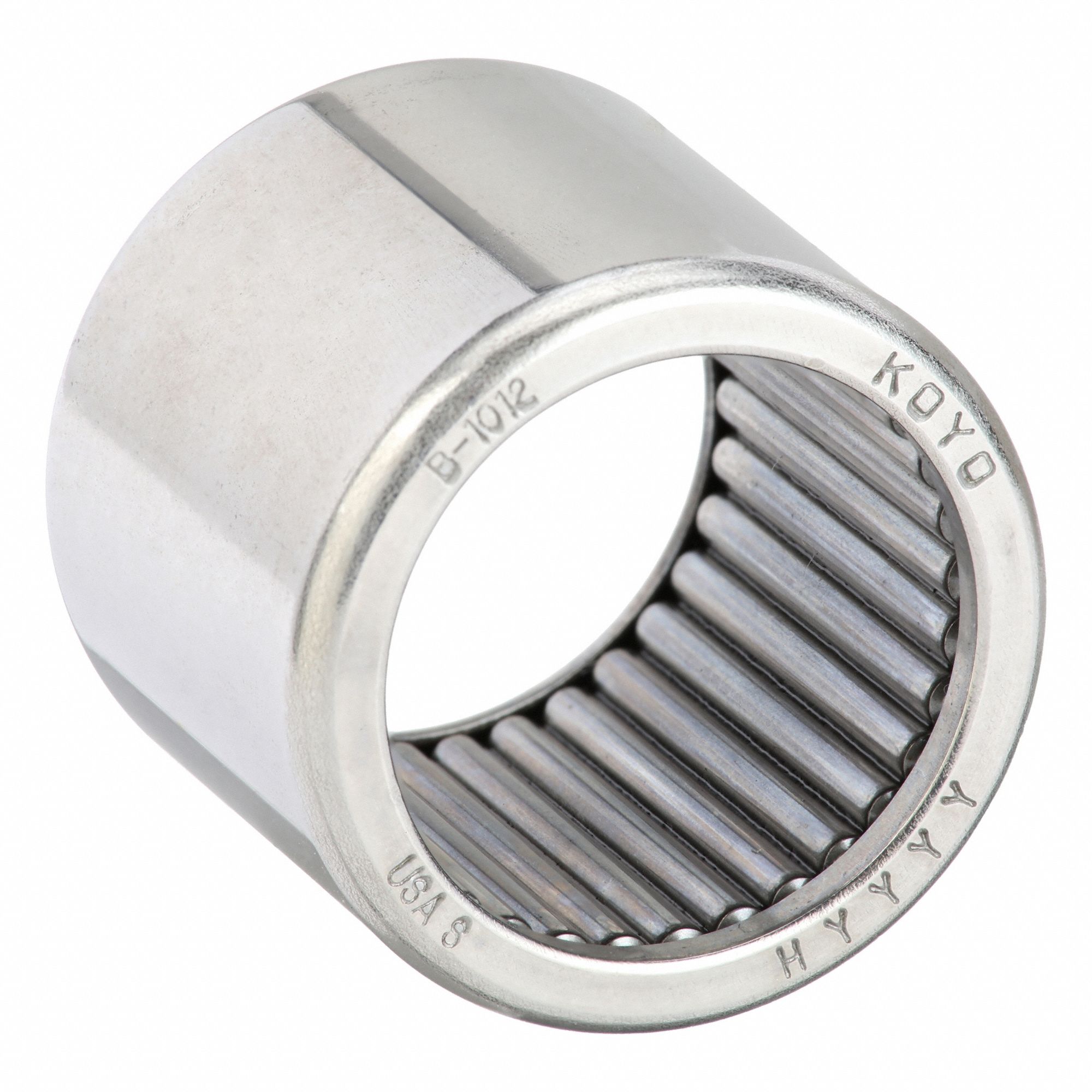 Needle Roller Bearing: B, 1012, 5/8 in Bore, 7/8 in OD, Full Complement, Open, Alloy Steel