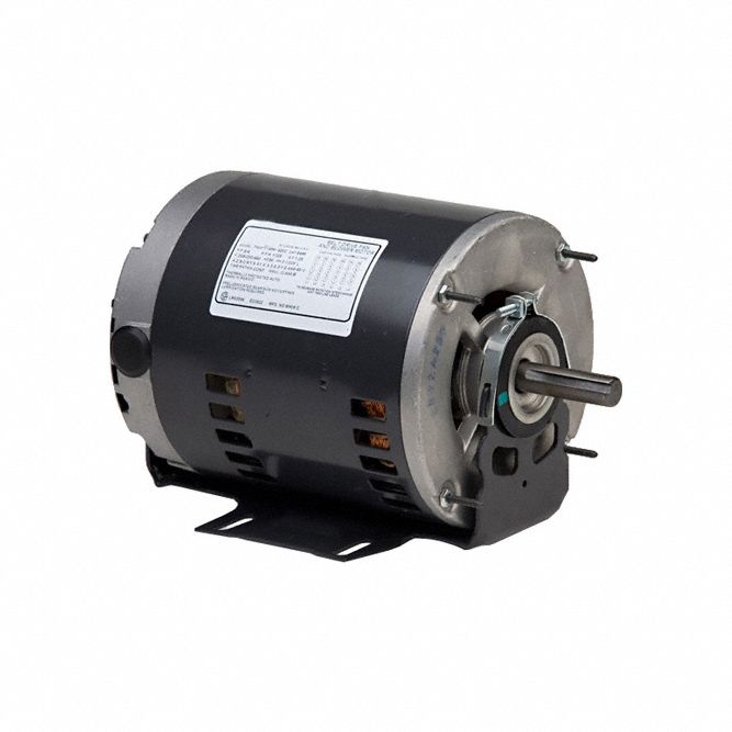 Belt Drive Motor: 1 Speed, Open Drip Proof, Cradle Base Mount, 2 hp Horsepower, Auto