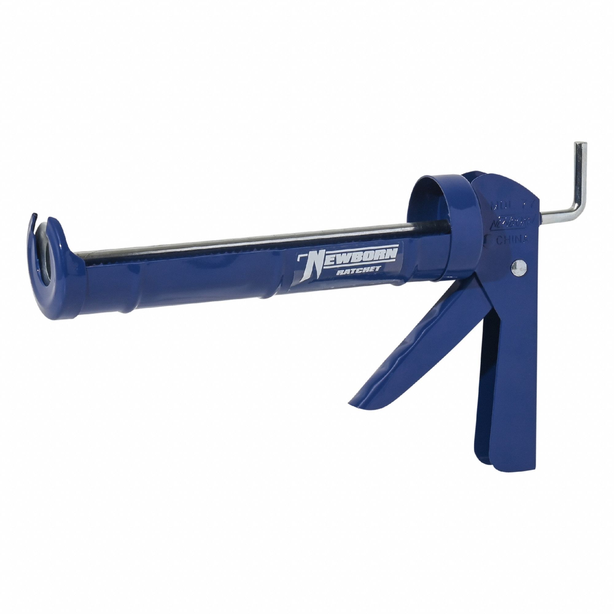 Caulk Gun: Cartridge, 10 oz For Container Size, 6:1, Half Barrel Frame, Ratchet Rod