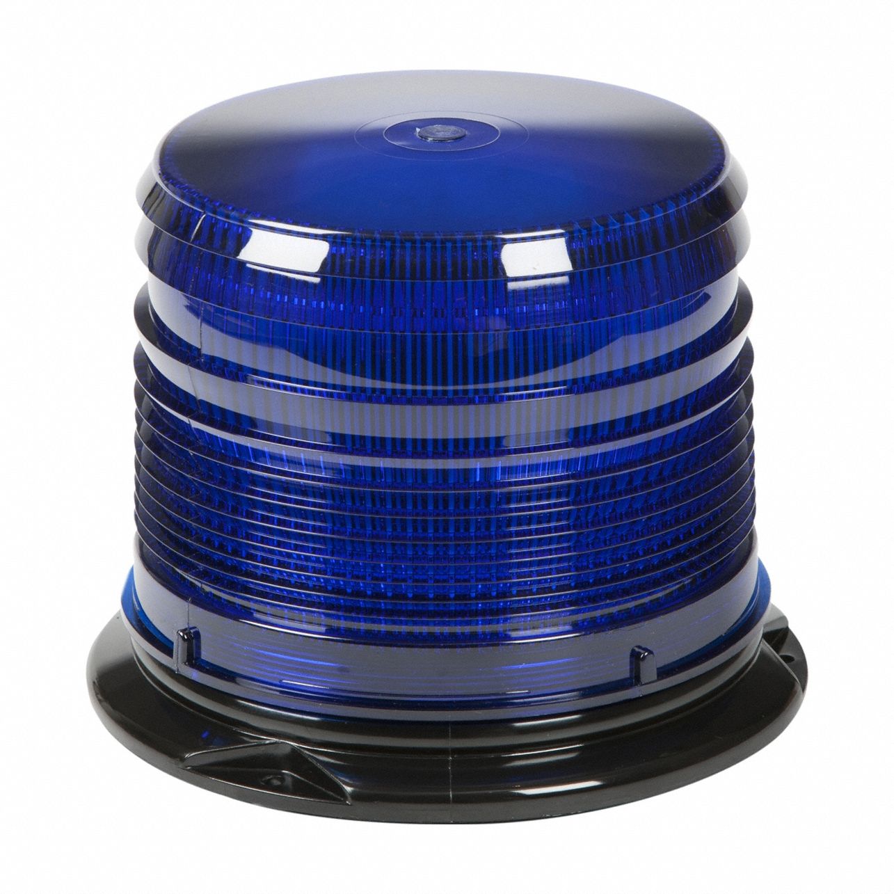 Flashing Beacon: Flashing Beacon, Blue, 6 3/8 in Overall Wd, 4 7/8 in Overall Ht, LED