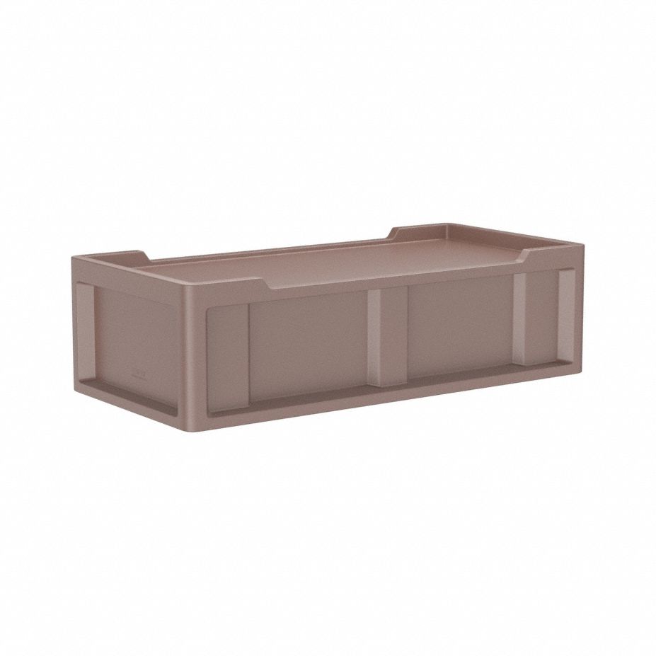 Correctional Bed: Brown, 86 in Overall Lg, 42 in Overall Wd, 24 in Overall Ht, Polyethylene