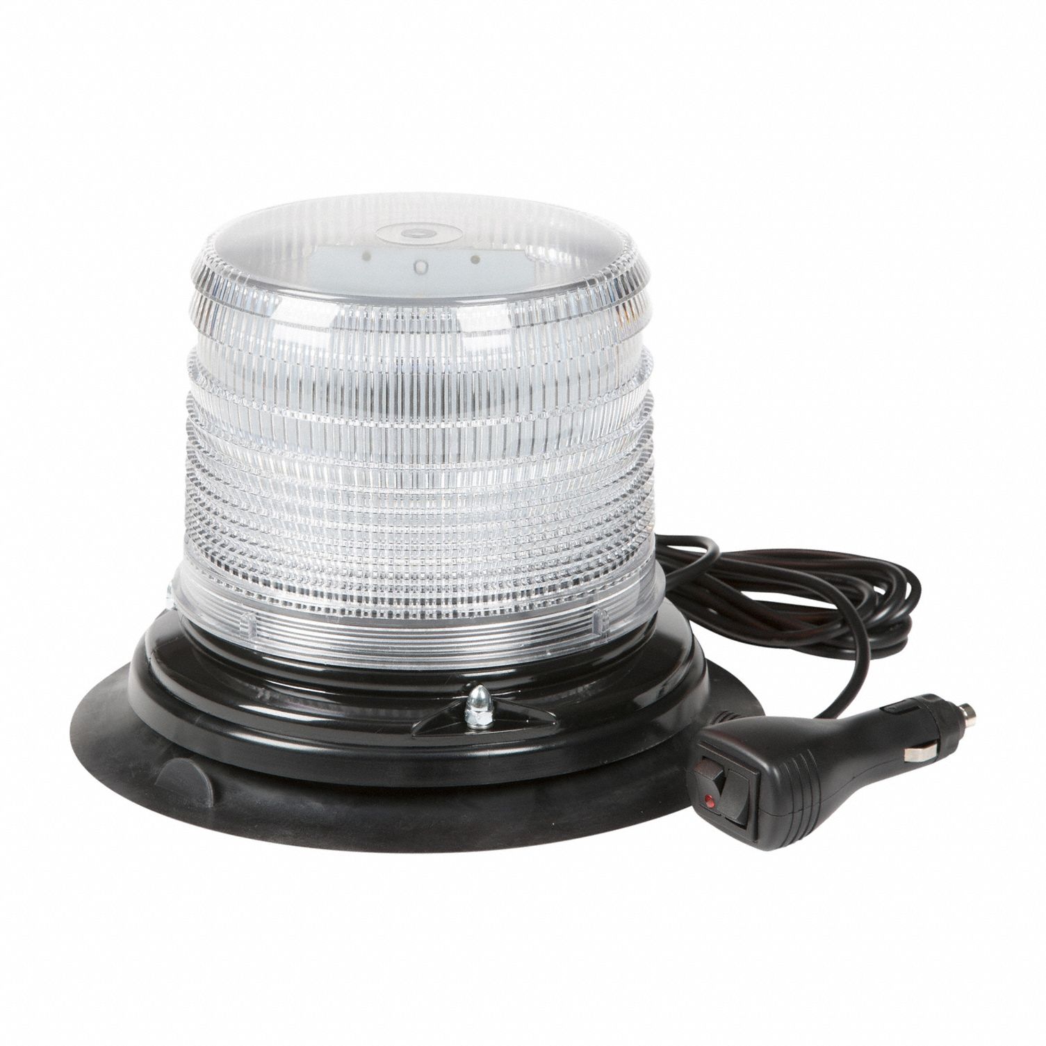 Flashing Beacon: Flashing Beacon, White, 8 1/16 in Overall Wd, 5 3/4 in Overall Ht, LED