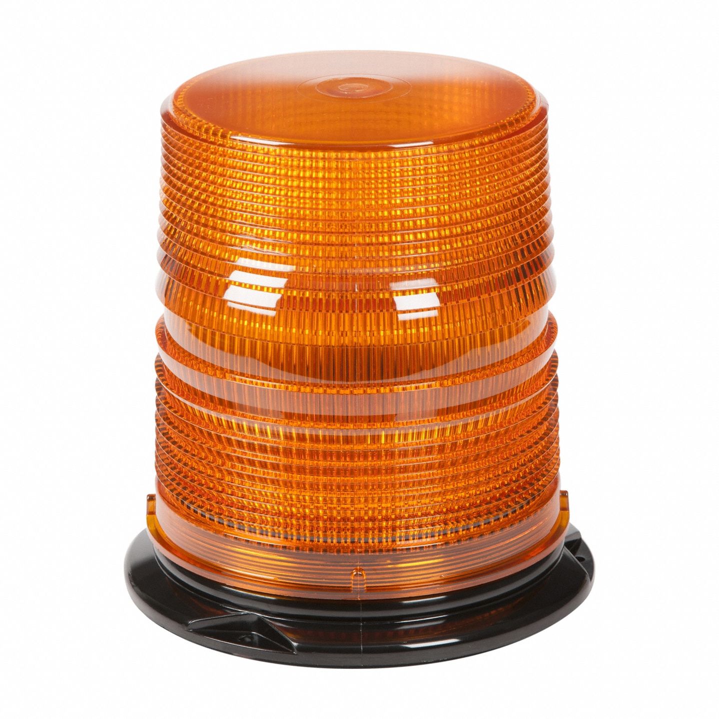 Flashing Beacon: Flashing Beacon, Amber, 6 3/8 in Overall Wd, 6 11/16 in Overall Ht, LED