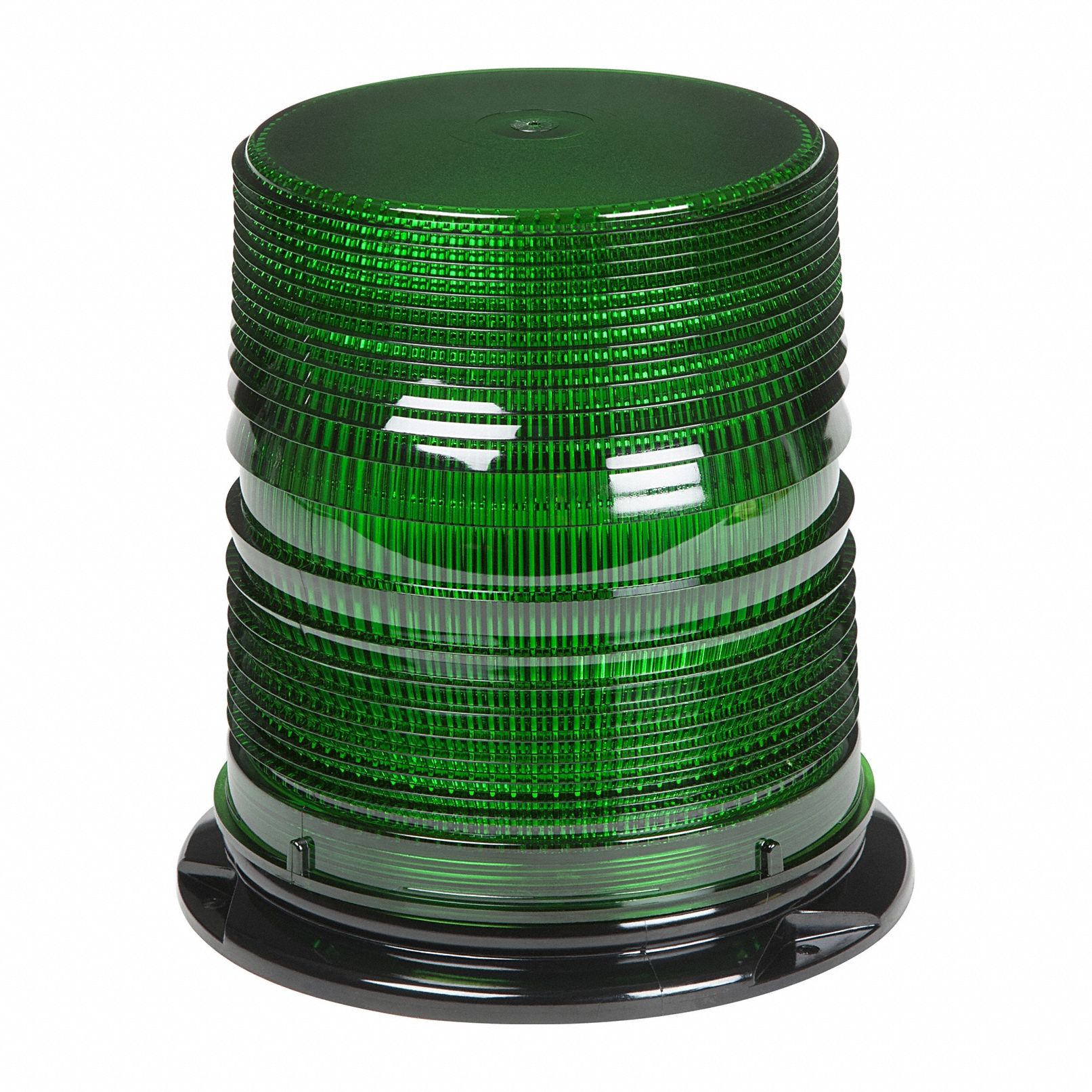 Flashing Beacon: Flashing Beacon, Green, 6 3/8 in Overall Wd, 6 11/16 in Overall Ht, LED