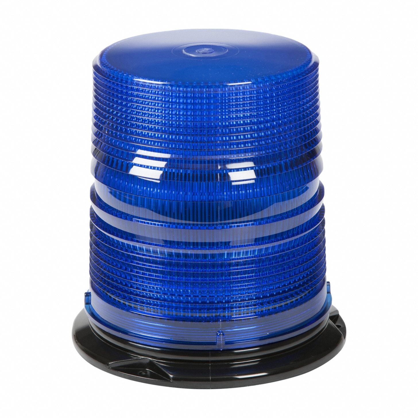 Flashing Beacon: Flashing Beacon, Blue, 6 3/8 in Overall Wd, 6 11/16 in Overall Ht, LED