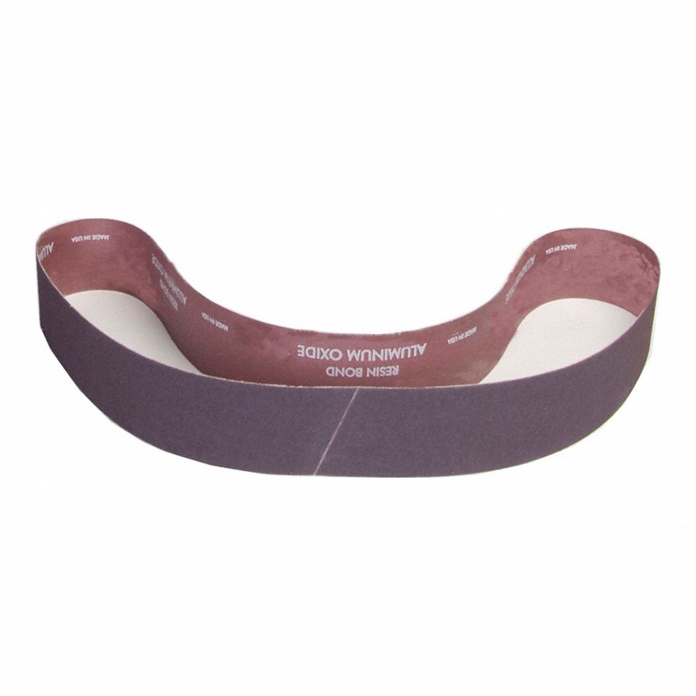 Sanding Belt: 2 in W x 60 in L, Aluminum Oxide, 60 Grit, X Wt Cotton Backing, R228 Metalite