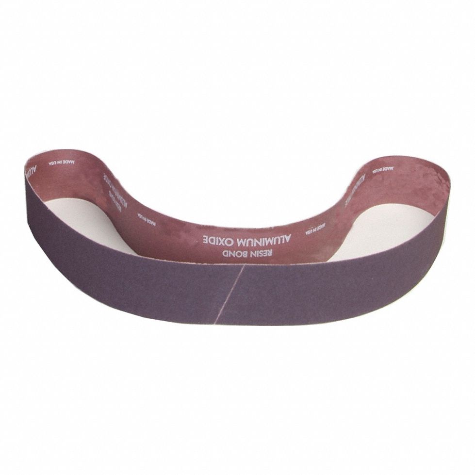 Sanding Belt: 2 in W x 60 in L, Aluminum Oxide, 40 Grit, X Wt Cotton Backing, R228 Metalite
