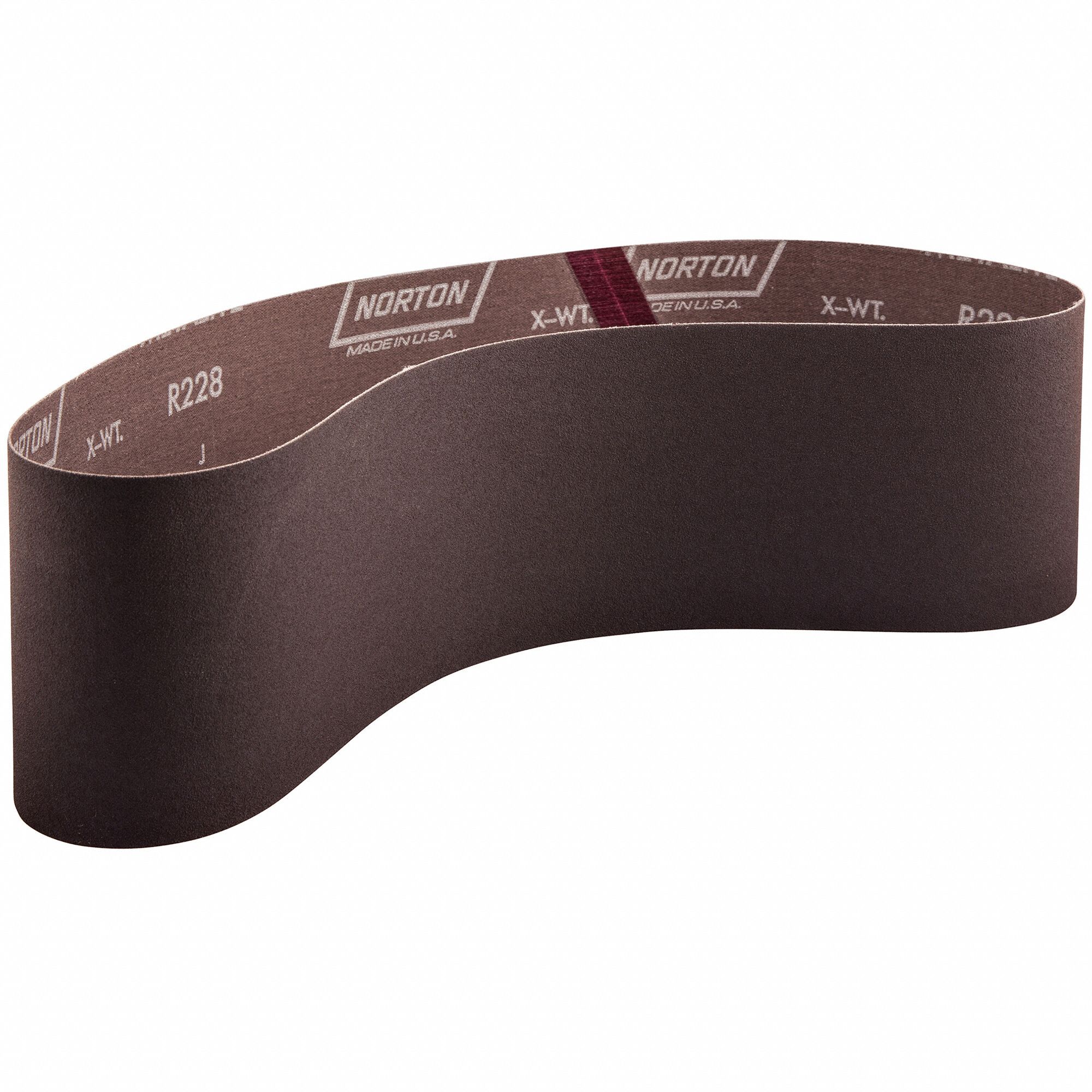 Sanding Belt: 4 in W x 36 in L, Aluminum Oxide, 40 Grit, X Wt Cotton Backing, R228 Metalite