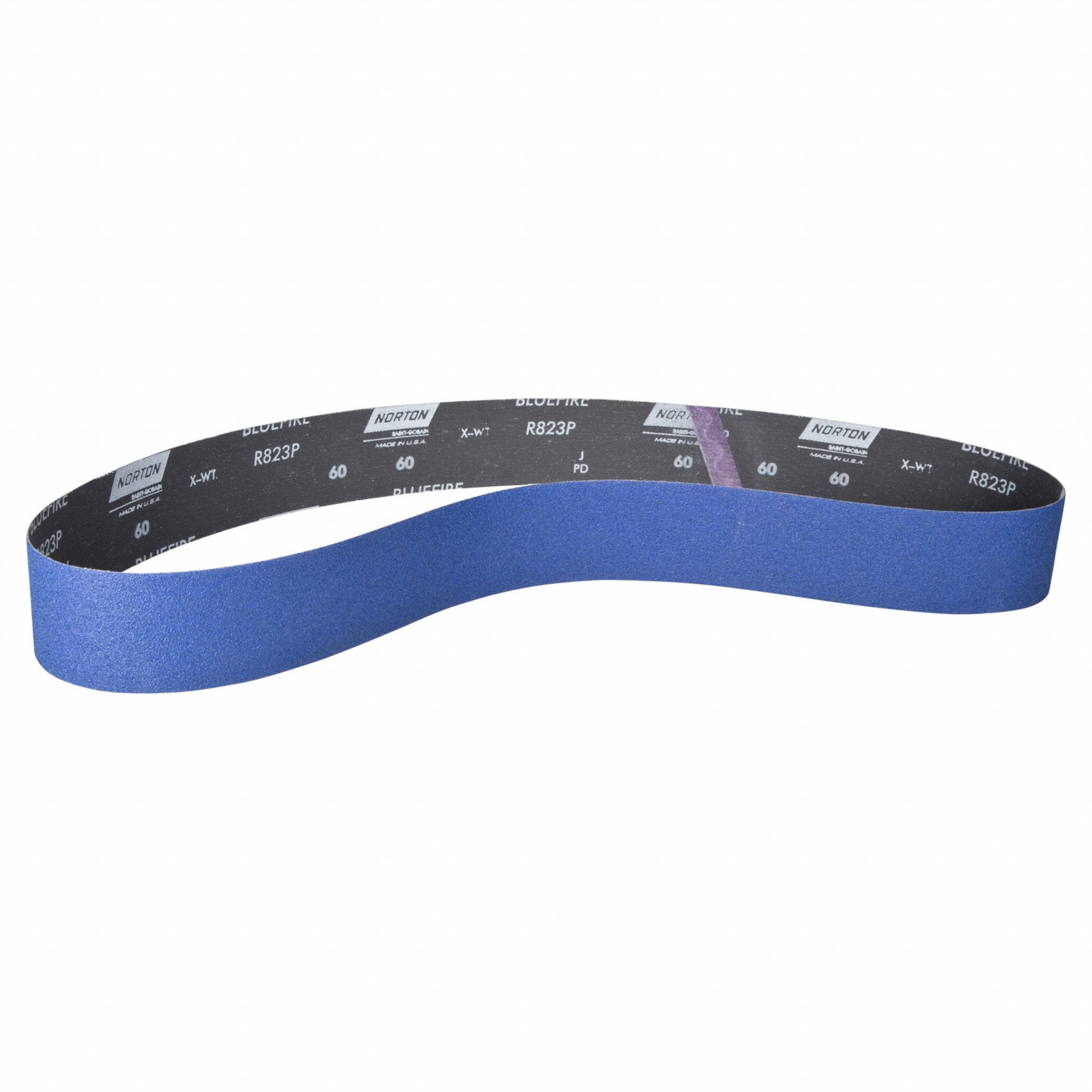 NORTON 78072727234 Sanding Belt,60 In L,2 1/2 In W,40 G 2D586