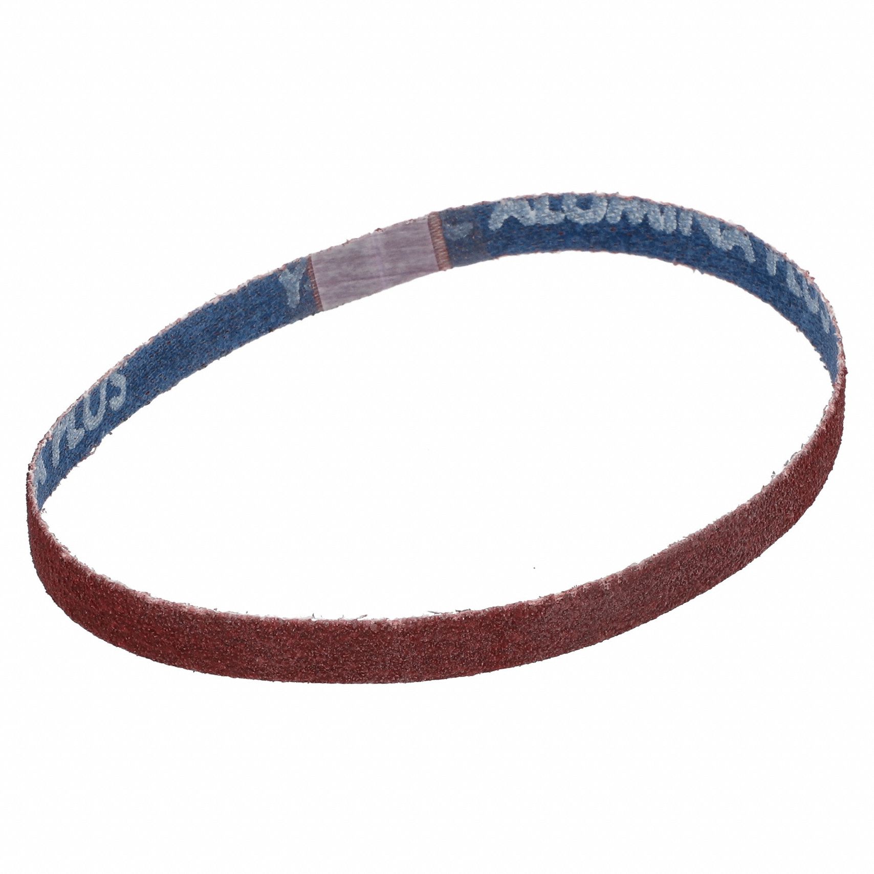 Sanding Belt: 3/8 in W x 13 in L, Ceramic, 80 Grit, Y Wt Polyester Backing, SG R981