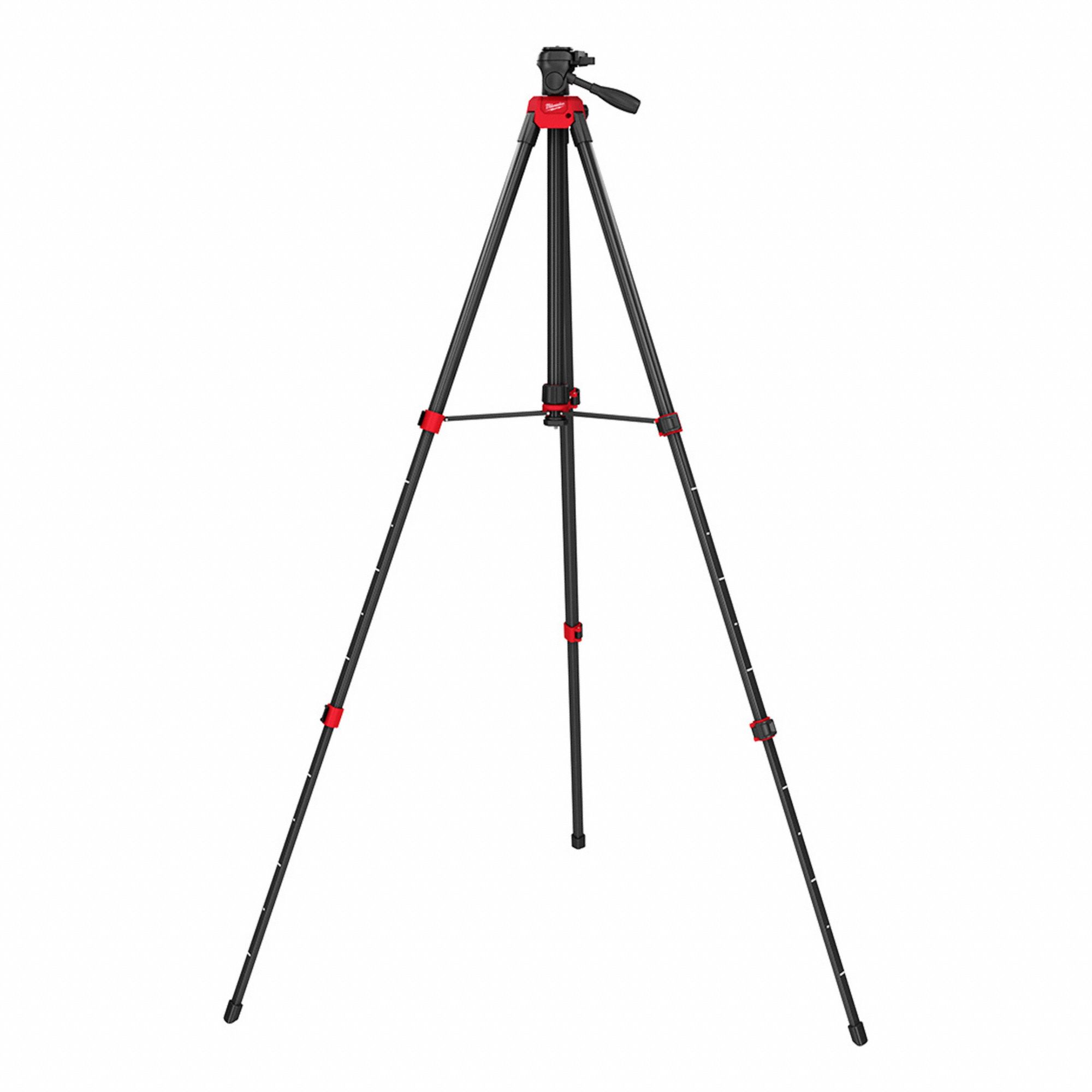 Laser Level Tripod: Telescoping, 6 ft – 6 ft, Laser Levels, 48-35-1311, Adj Head, Aluminum