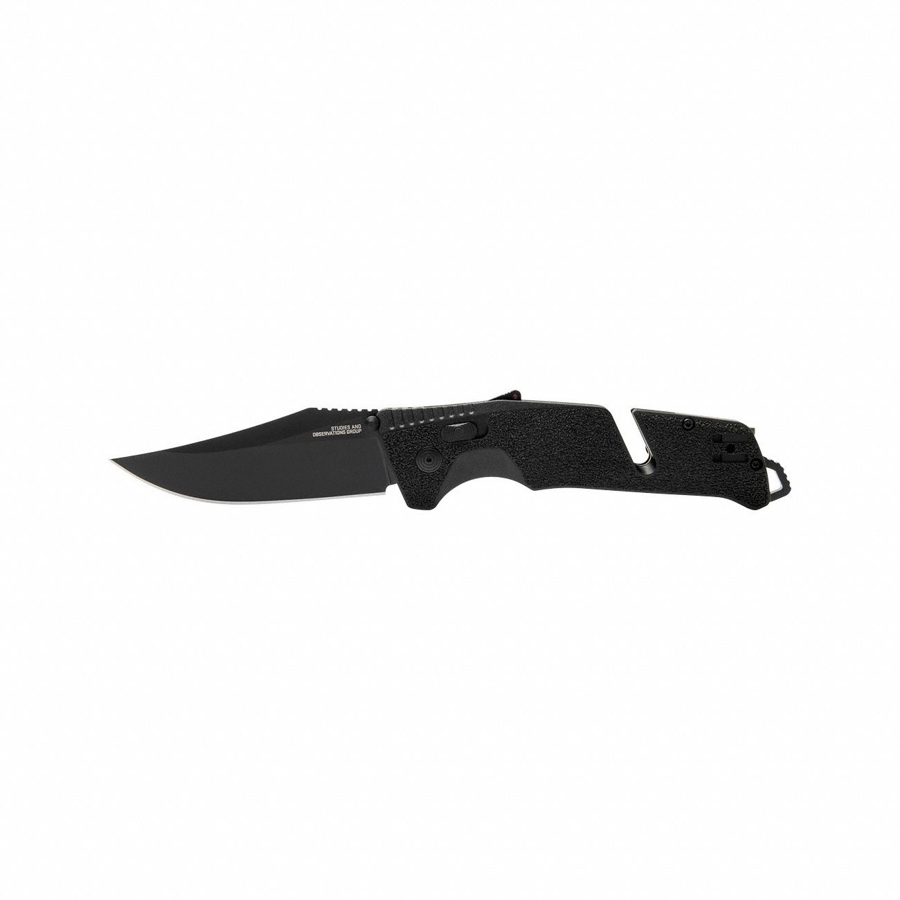 SOG, 3 3/4 in Blade Lg, 5 1/4 in Closed Lg, Folding Utility Knife ...