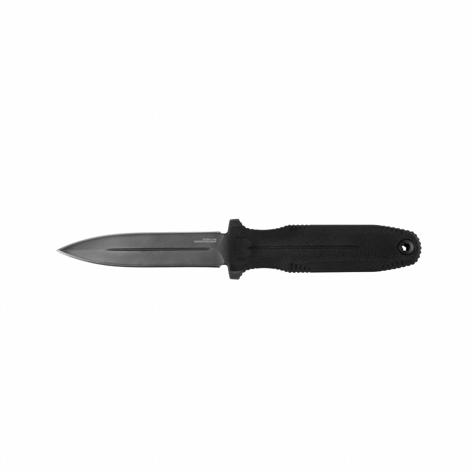 SOG Fixed Blade Knife Straight, 10 in Overall Lg, Steel, Plastic