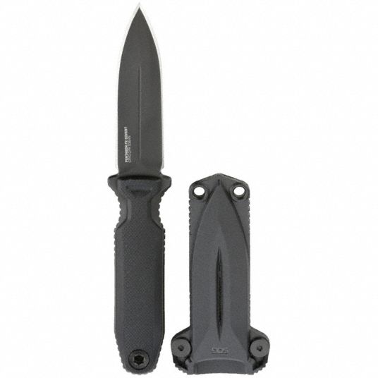 SOG, Straight, 7 1/2 in Overall Lg, Fixed Blade Knife - 780TC7|17-61-03 ...