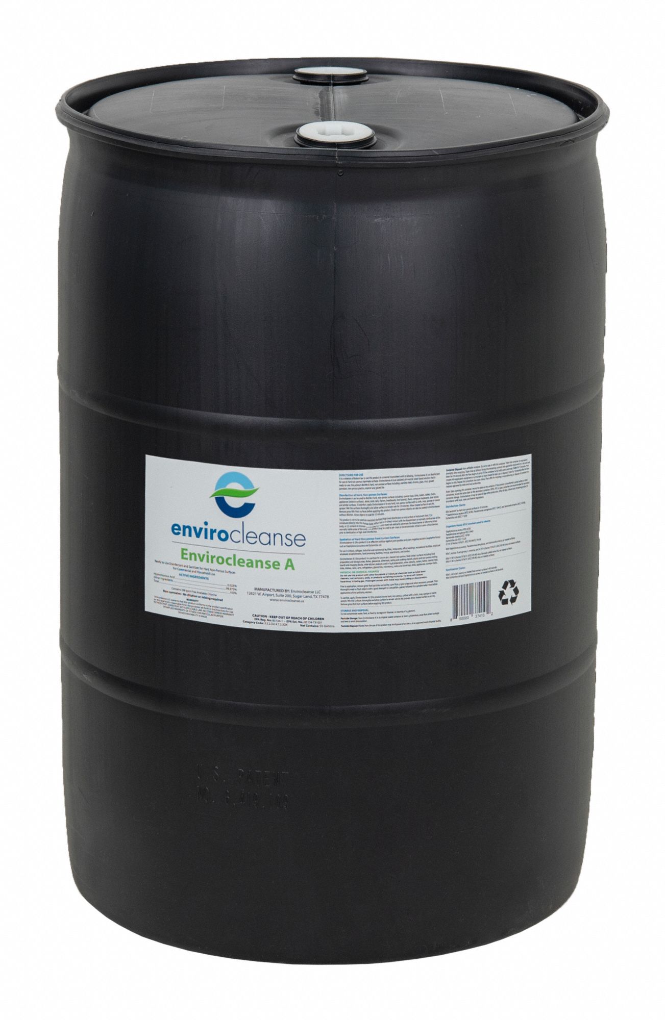 ENVIROCLEANSE, Drum, 55 gal Container Size, EnvirocleanseA 55 gallon drum 780TH537410 Grainger