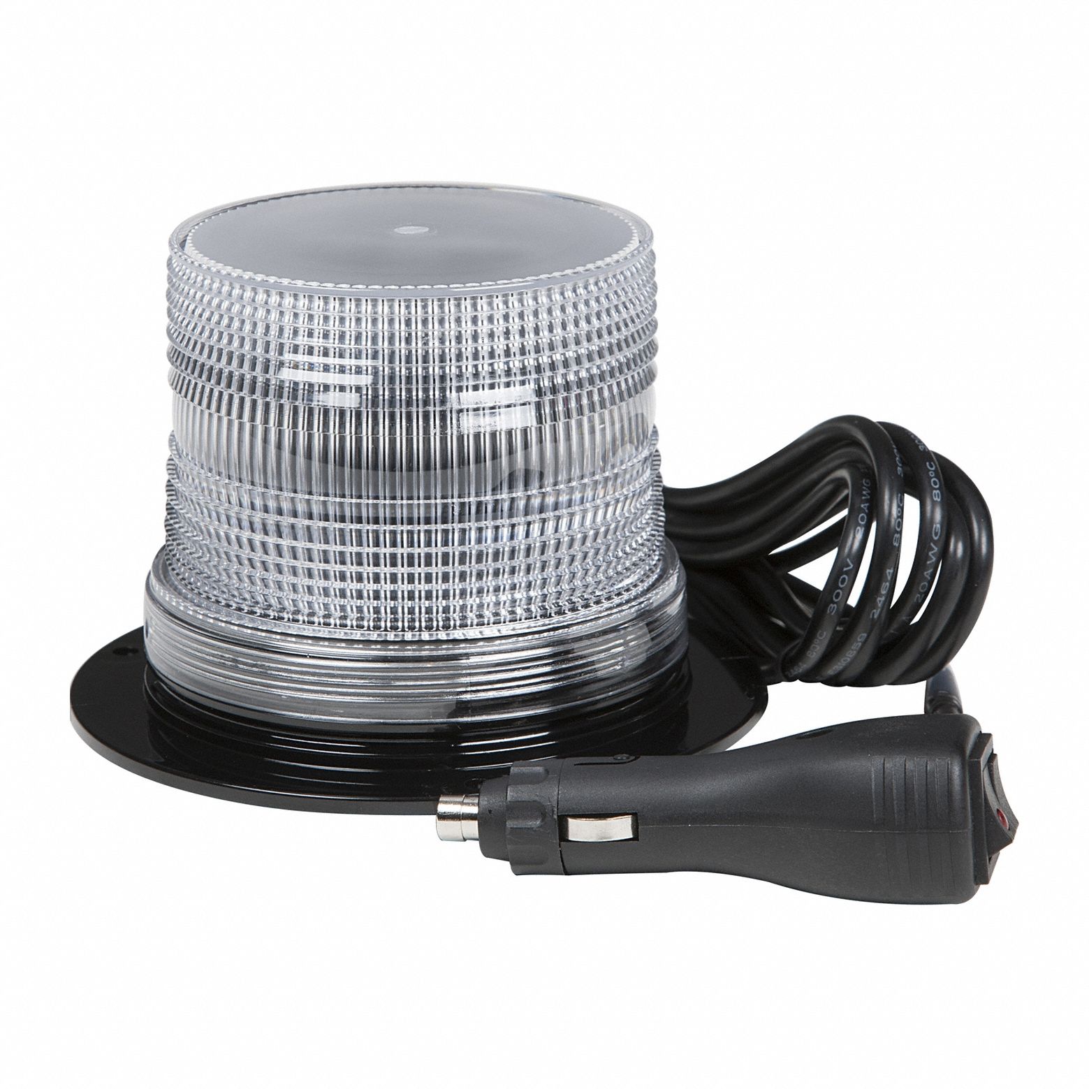 Flashing Beacon: Flashing Beacon, White, 5 1/8 in Overall Wd, 3 13/16 in Overall Ht, LED