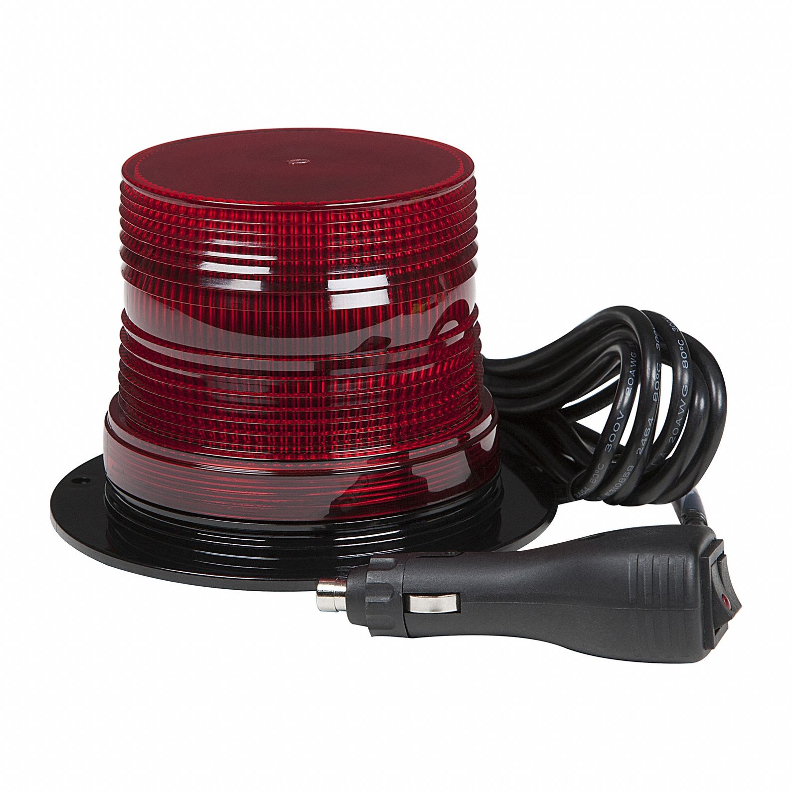 Flashing Beacon: Flashing Beacon, Red, 5 1/8 in Overall Wd, 3 13/16 in Overall Ht, LED, 12V DC