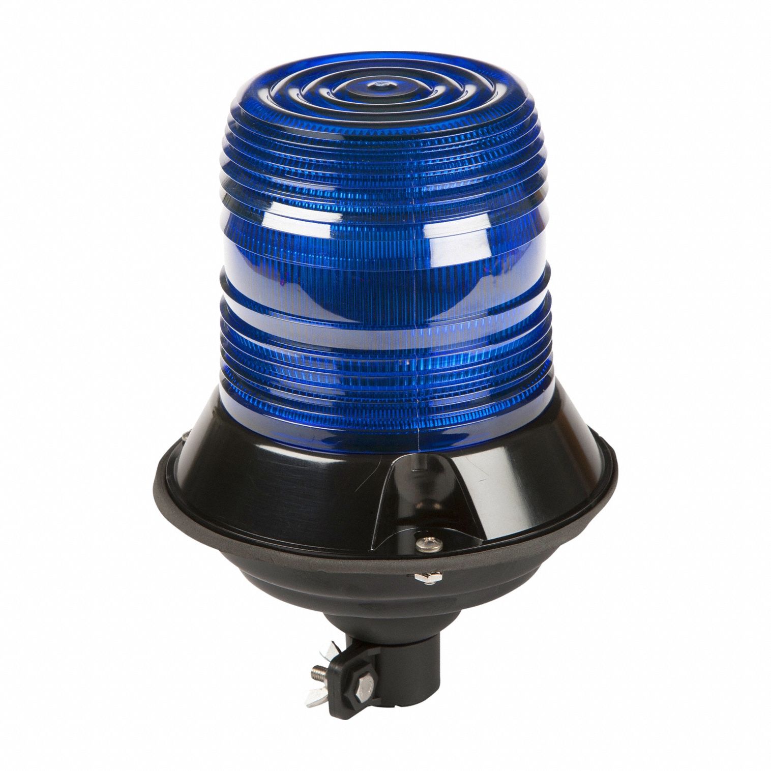 Flashing Beacon: Flashing Beacon, Blue, 6 5/8 in Overall Wd, 9 1/8 in Overall Ht, LED