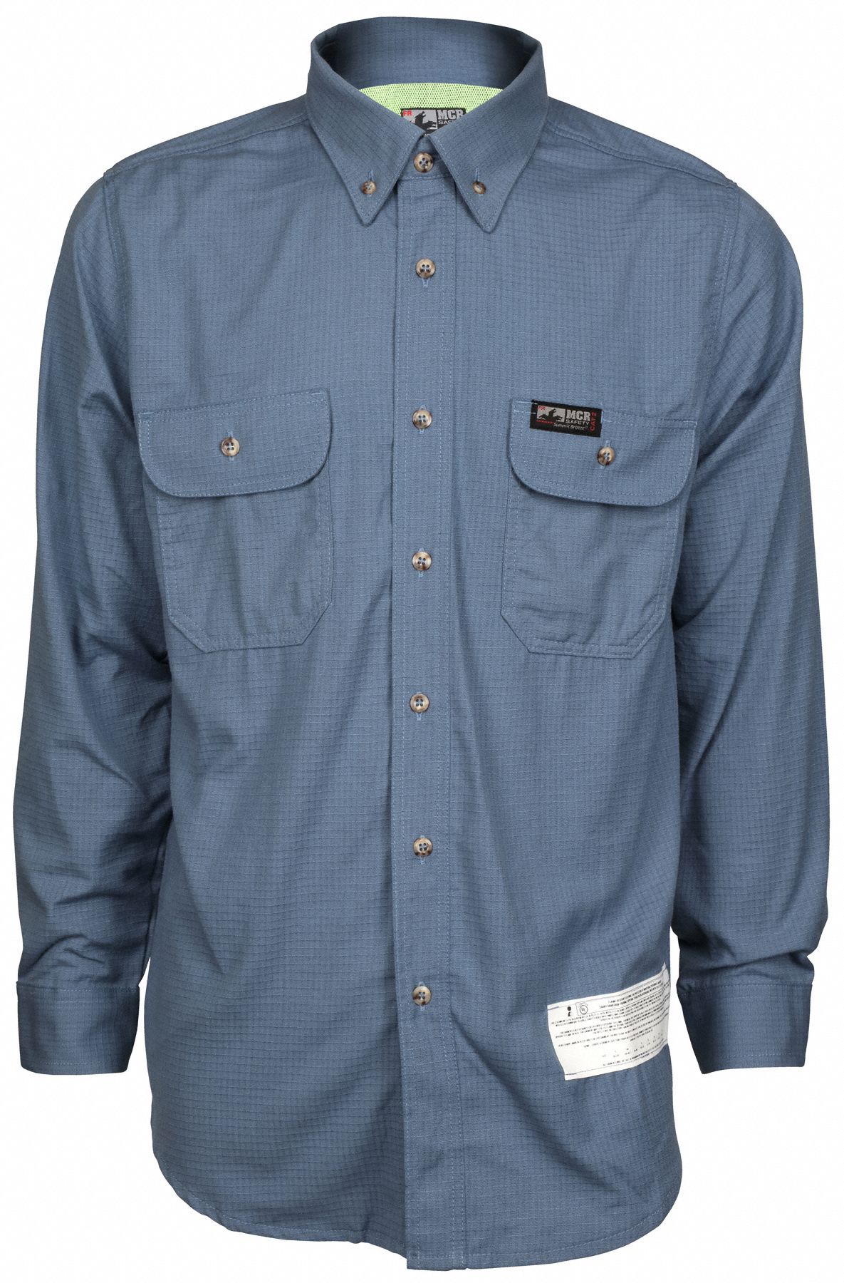 FR L Sleeve Shirt, 8.9 cal/sq cm, M Blue
