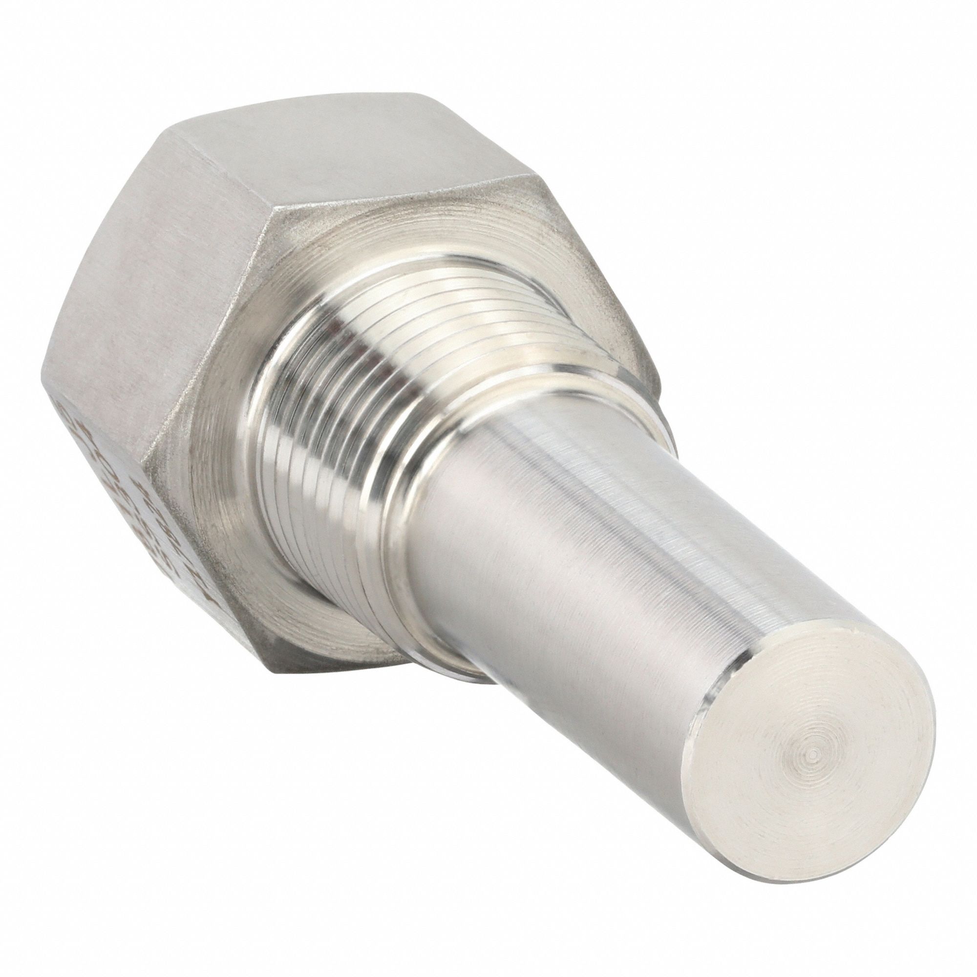 THREADED THERMOWELL, TAPERED, STAINLESS STEEL, FOR 2 1/2 IN STEM L, 1 3/8 IN INSERTION L
